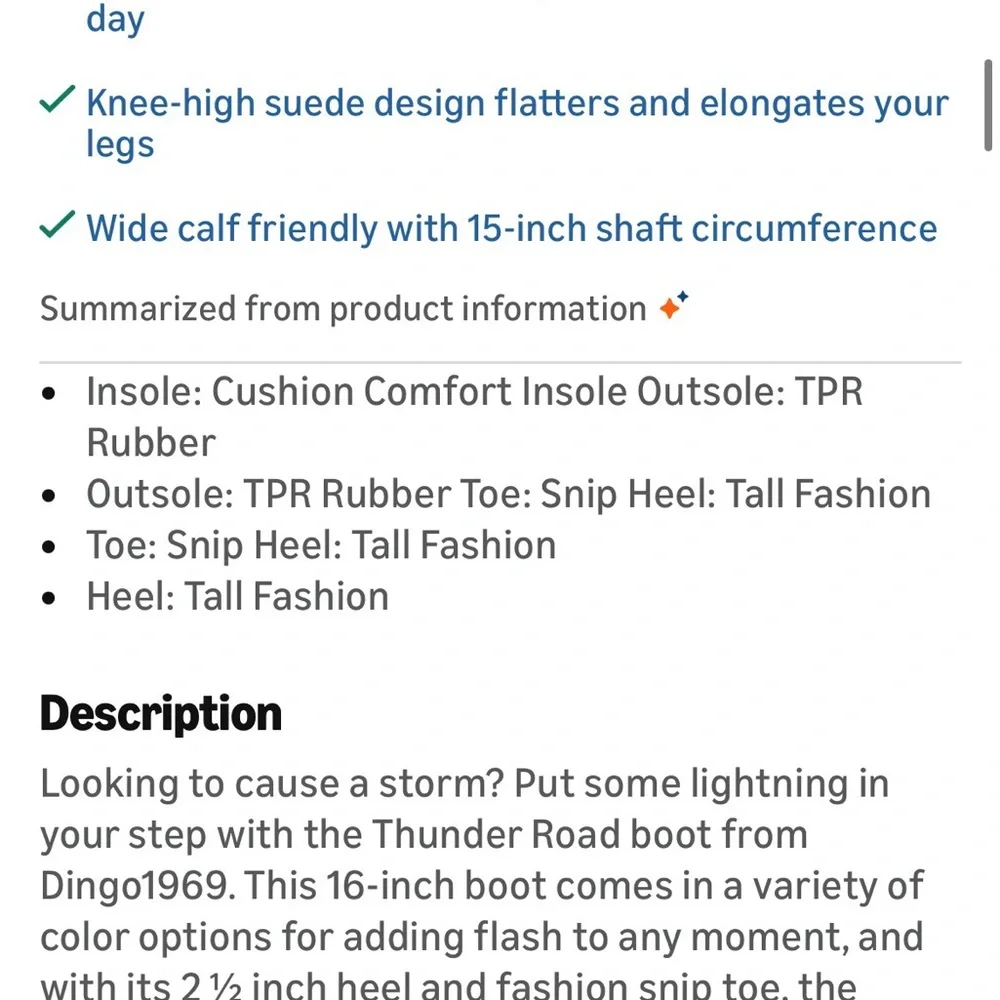 Dingo Green Suede Over-the-Knee Western Boots - Picture 5 of 5